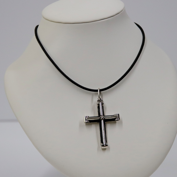 Layered Cross" Pendant