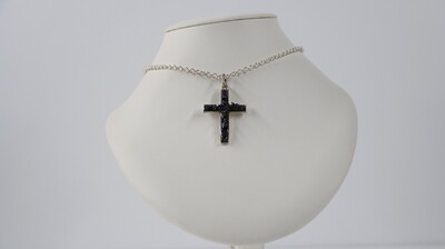 Pendentif "Croix Nocturne"
